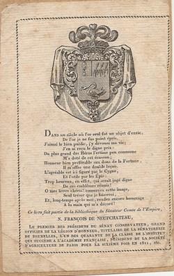 FRANÇOIS de NEUFCHÂTEAU