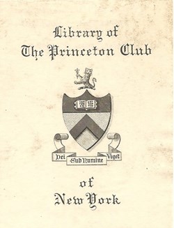 PRINCETON CLUB LIBRARY