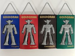Lot de 4 desodorisants NEUFS de voiture anciens GOLDORAK de 1978