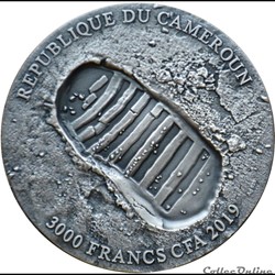 3000 francs CFA Apollon 11 1969-2019 2019 République du Cameroun
