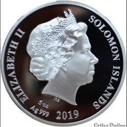 25 dollars 50 Years of the Moon Landing 2019 Solomon Islands