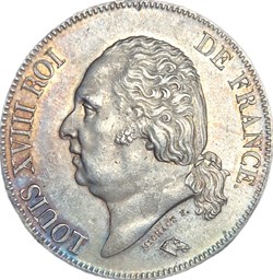 5 francs 1824 A