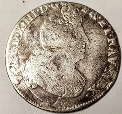 LOUIS XIV quart d'écu aux insignes 1702 flan réformé