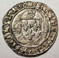 CHARLES VII Blanc au briquet Dijon 1436-1461