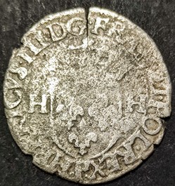 HENRI III Douzain aux deux H 1 er type 1587 P