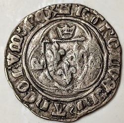 CHARLES VII Blanc au briquet Dijon 1436-1461