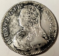 LOUIS XV 1/2 écu aux lauriers 1731