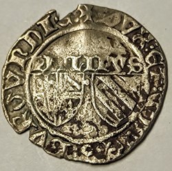 PHILIPPE le BON 1419-1467, blanc aux deux écus Chaussin