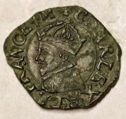 CHARLES X Denier tournois 1593 P