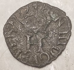 HENRI III Liard à l'H couronnée 1579 P