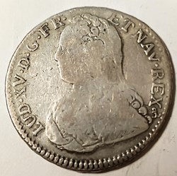 LOUIS XV 1/2 écu aux lauriers 1730