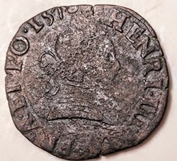 HENRI III double tournois 1578