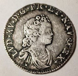 LOUIS XV  1/10è d'écu vertugadin 1716