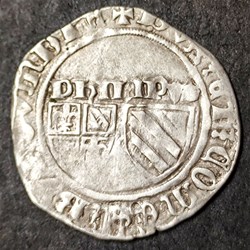 PHILIPPE le BON 1419-1467 , blanc aux deux écus Auxonne