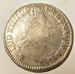 LOUIS XIV demi écu aux 8 L, 2ème type
