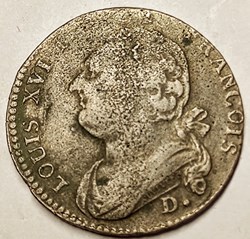 LOUIS XVI 12 DENIERS au faisceau 1793 D.