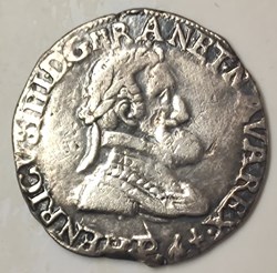 HENRI IIII Demi Franc 1597 Dijon