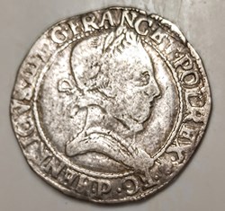 HENRI III  demi franc  au col plat  1578   Dijon