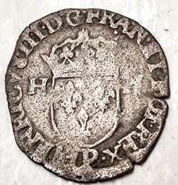 HENRI  III   Douzain aux deux H    1er type 1576 P