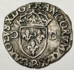 CHARLES X Douzain aux deux C 1er type 1595 P