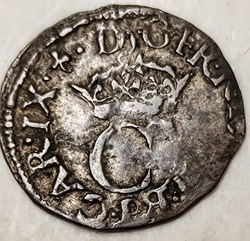 CHARLES IX 1560-1574 Liard au C couronné
