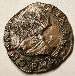 CHARLES X Double tournois 1594 P