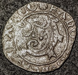 CHARLES VIII 1438-1498 Liard au dauphin 2ème type