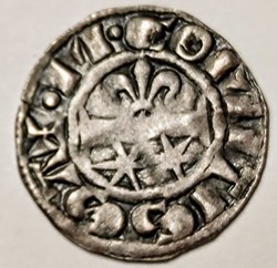 NIVERNAIS, COMTE de NEVERS MAHAUT II 1257-1267 denier
