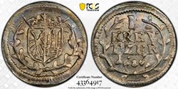 Friedberg 1686 Kreuzer PCGS MS64