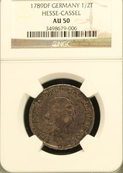 Hesse-Cassel 1789 1/2 Taler