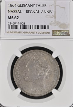 Nassau 1864 Taler
