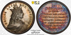 Sweden silver Eric XI the Lisp and Lame Medal ND (1745-1760) PCGS SP67