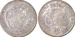 Pfalz-Birkenfeld-Zweibrucken 1765 20 Kreuzer PCGS MS65