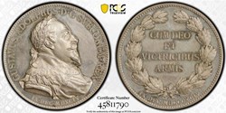 Sweden silver 300th Ann. Birth of Gustavus Adolphus Medal 1894 PCGS SP63