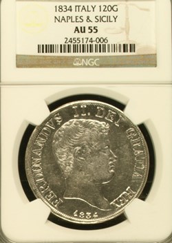 Naples & Sicily 1834 120 Grana