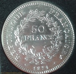 50 F Hercule 1974 Avers 20 frcs