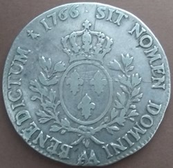 Louis XV ecu au bandeau 1766