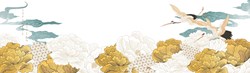 japanese-background-with-floral-gold-texture-vector-41944619