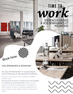 210 m² D'ESPACES DÉDIÉS À VOS SÉMINAIRES ET RÉUNIONS