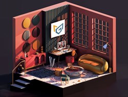 Isometric Room Metagellan Artwork