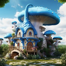 Smurf village house