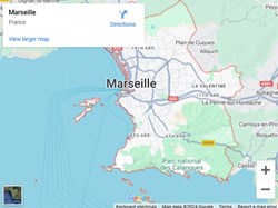 Carte de Marseille (Google Maps)