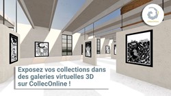 Exposez vos collections dans des galeries virtuelles 3D sur CollecOnline !