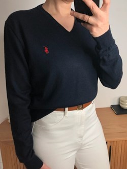 Pull oversize bleu foncé | 47 €