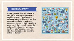 Faisons face aux défis environnementaux