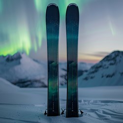 A pair of skis