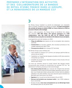 Renaissance de la marque CCF