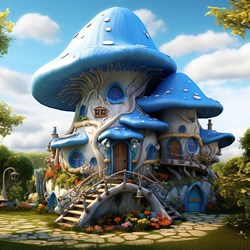Smurf village house