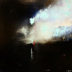 SANS TITRE 100x100 Huile sur toile 2018 Carole Bécam