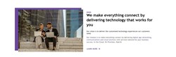 We make everything connect by delivering technology that works for you